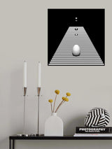 Egg on Strips Poster och Canvastavla
