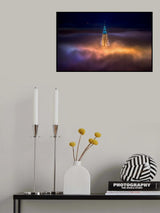 Toledo City Foggy Night Poster och Canvastavla
