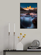 High Mountain and Running Water Poster och Canvastavla