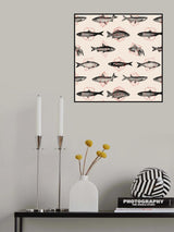 Fish In Geometrics Nº1 Poster och Canvastavla