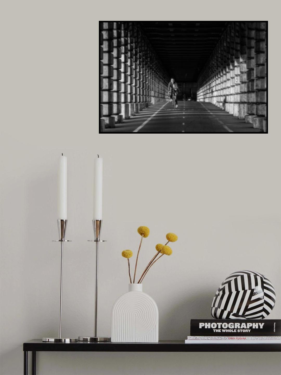 A cyclist Poster och Canvastavla