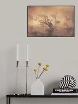 Sunrise swans Poster och Canvastavla