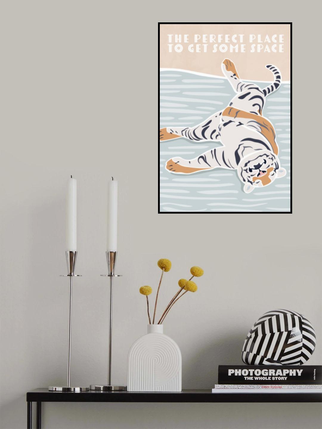 Tiger Typography Kids Quote Poster och Canvastavla