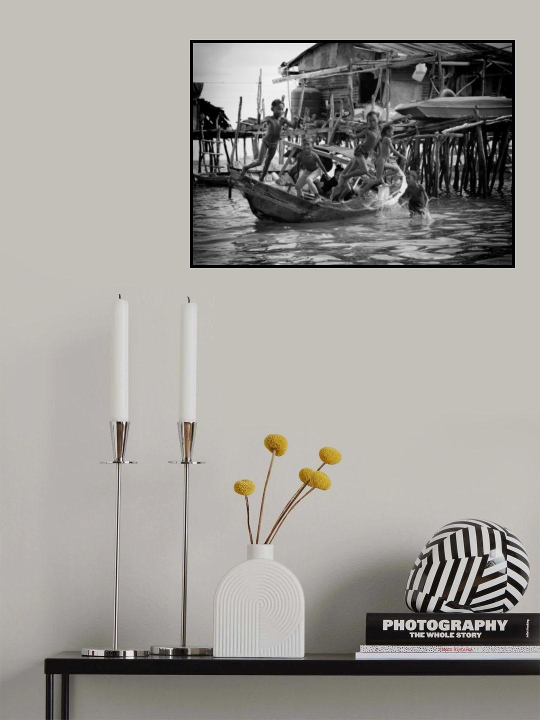 Happy childhood - lifestyles of the sea gipsy Poster och Canvastavla