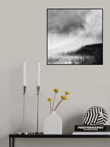 Lake in fog 2021 Poster och Canvastavla