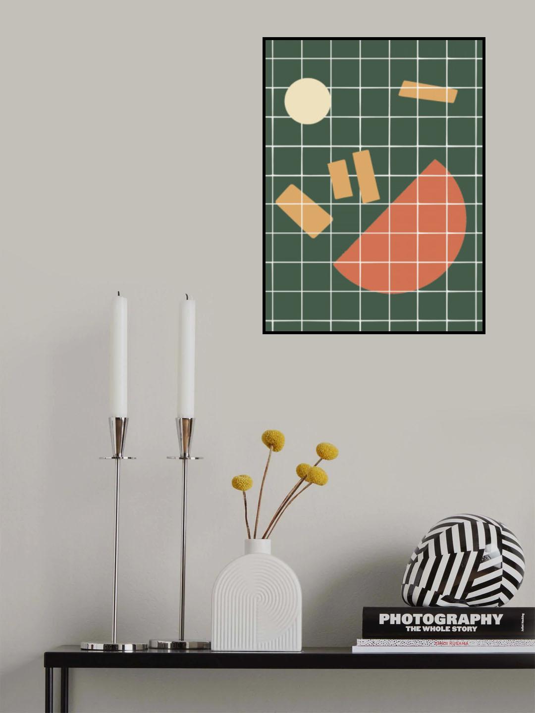 Shapes Cut Out Grid Poster och Canvastavla