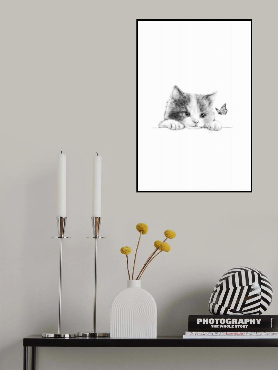 Black Cat Home Poster och Canvastavla