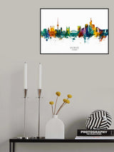 Vilnius Lithuania Skyline Poster och Canvastavla