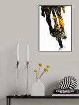 Cycling 3 gold and black Poster och Canvastavla