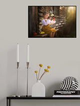 Girl with the flute Poster och Canvastavla