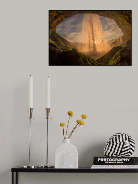 The waterfall Seljalandsfoss Poster och Canvastavla