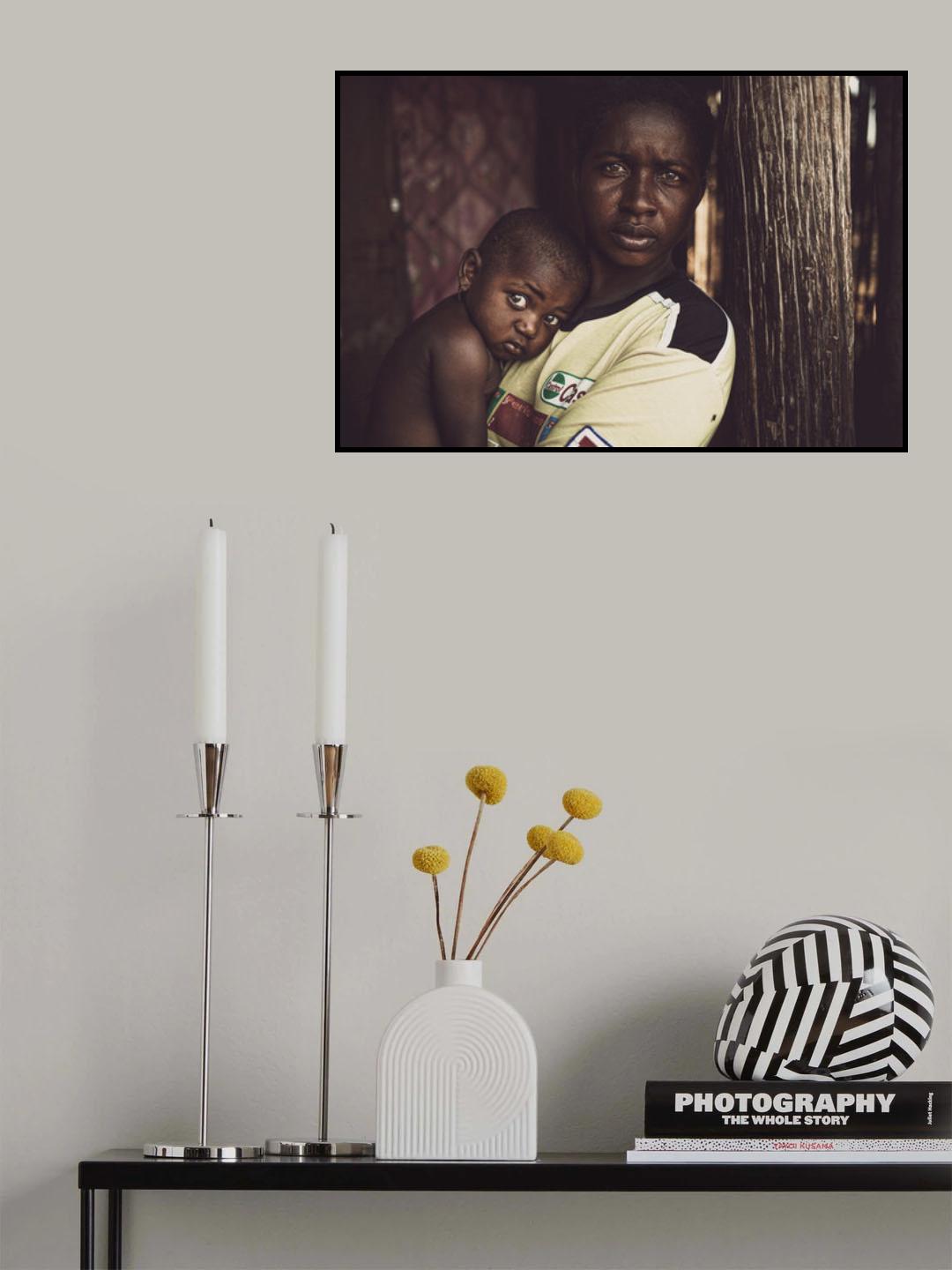 Mother and son Poster och Canvastavla