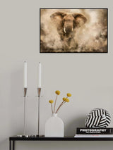 '...Raging Elephant Bull charging...' Poster och Canvastavla