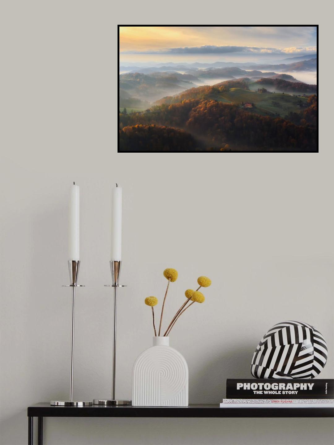 Autumn morning Poster och Canvastavla