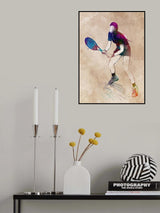 Tennis player sport art Poster och Canvastavla