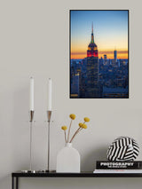 Blue Manhattan Poster och Canvastavla