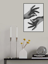 Hands B&w Poster och Canvastavla