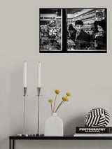 Christmas shopping in Bruges - Belgium Poster och Canvastavla