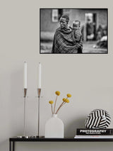Nestled in Mother's arms Poster och Canvastavla