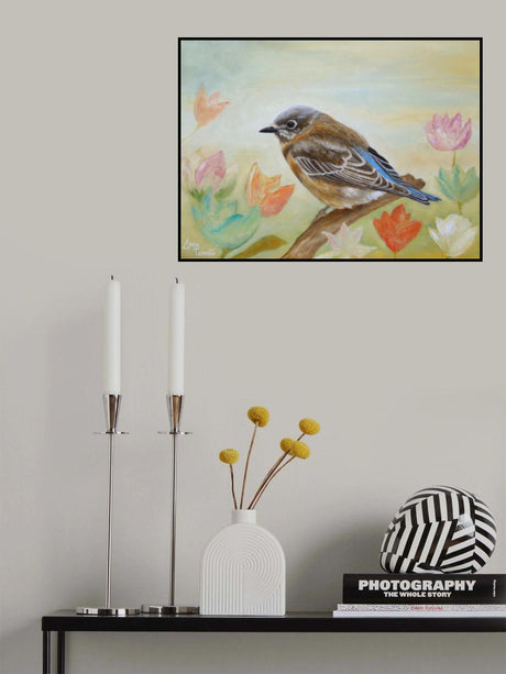 Bluebird On a Sunny Day Poster och Canvastavla