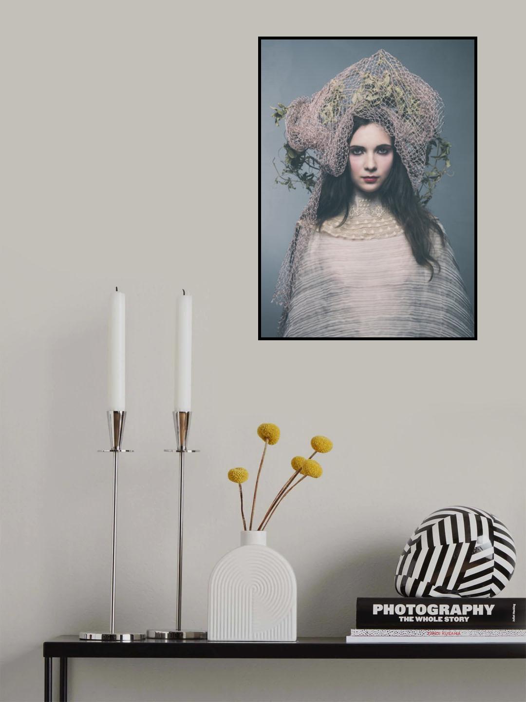 Rosa palido Poster och Canvastavla