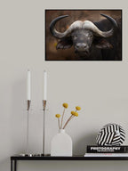 A Buffalo Portrait Poster och Canvastavla