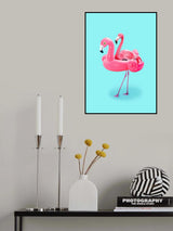 Flamingo on Resort Poster och Canvastavla
