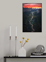 A river lead to Holy Mountains Poster och Canvastavla