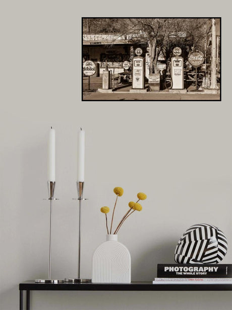 Station on Route 66 Poster och Canvastavla