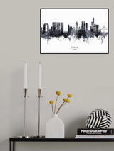 Osaka Japan Skyline Poster och Canvastavla