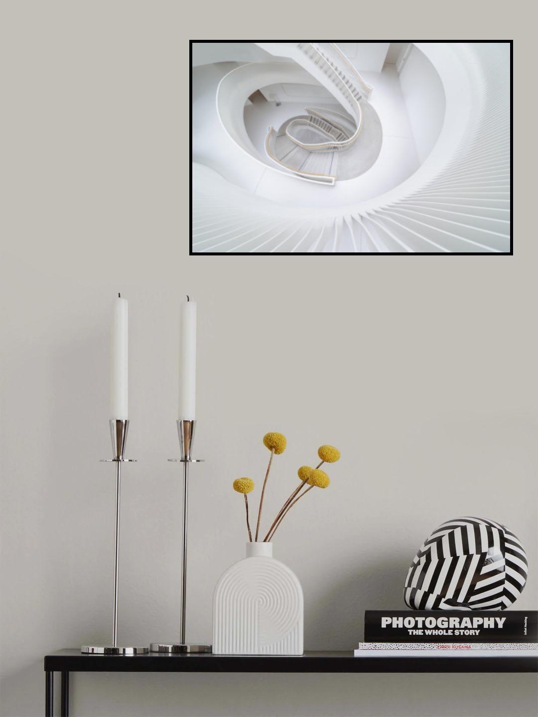 white shape Poster och Canvastavla