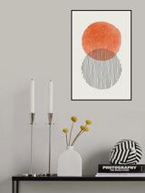 Orange Watercolor Shapes Series #3 Poster och Canvastavla