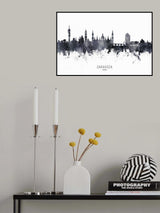 Zaragoza Spain Skyline Poster och Canvastavla