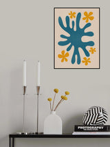Coral With Flowers Poster och Canvastavla