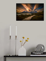 flying wing over Patagonia Poster och Canvastavla