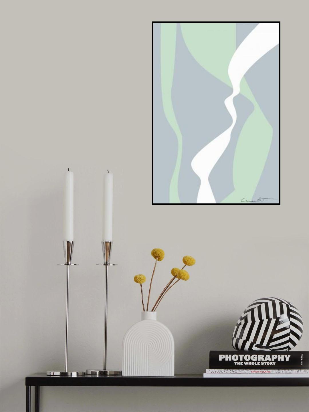 Wavy Tracks Poster och Canvastavla