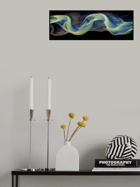 Curving river Poster och Canvastavla