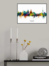 Dresden Germany Skyline Poster och Canvastavla
