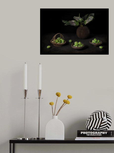 Still life with Brussel Sprouts Poster och Canvastavla