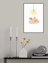 Mischievous Chickens Poster och Canvastavla