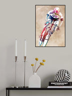Cycling sport art 40 Poster och Canvastavla