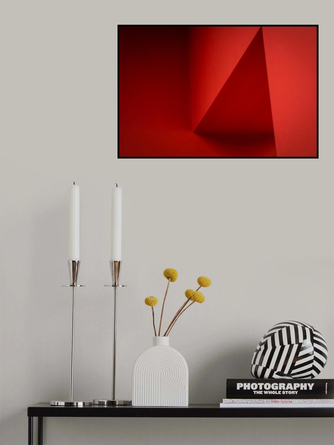 Red corner Poster och Canvastavla