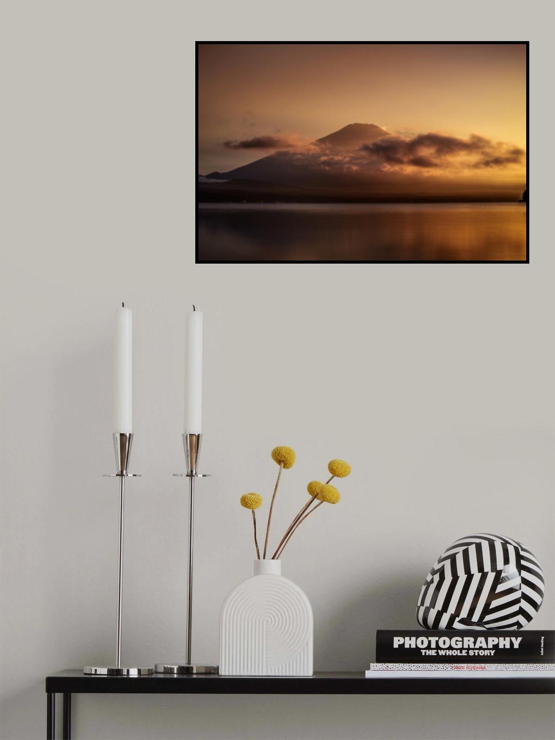 Mt. Fuji from Lake Yamanaka Poster och Canvastavla