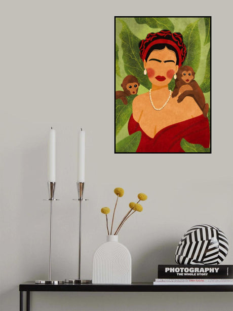 Frida and Monkeys Poster och Canvastavla
