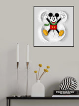 Mickey In Snow Poster och Canvastavla