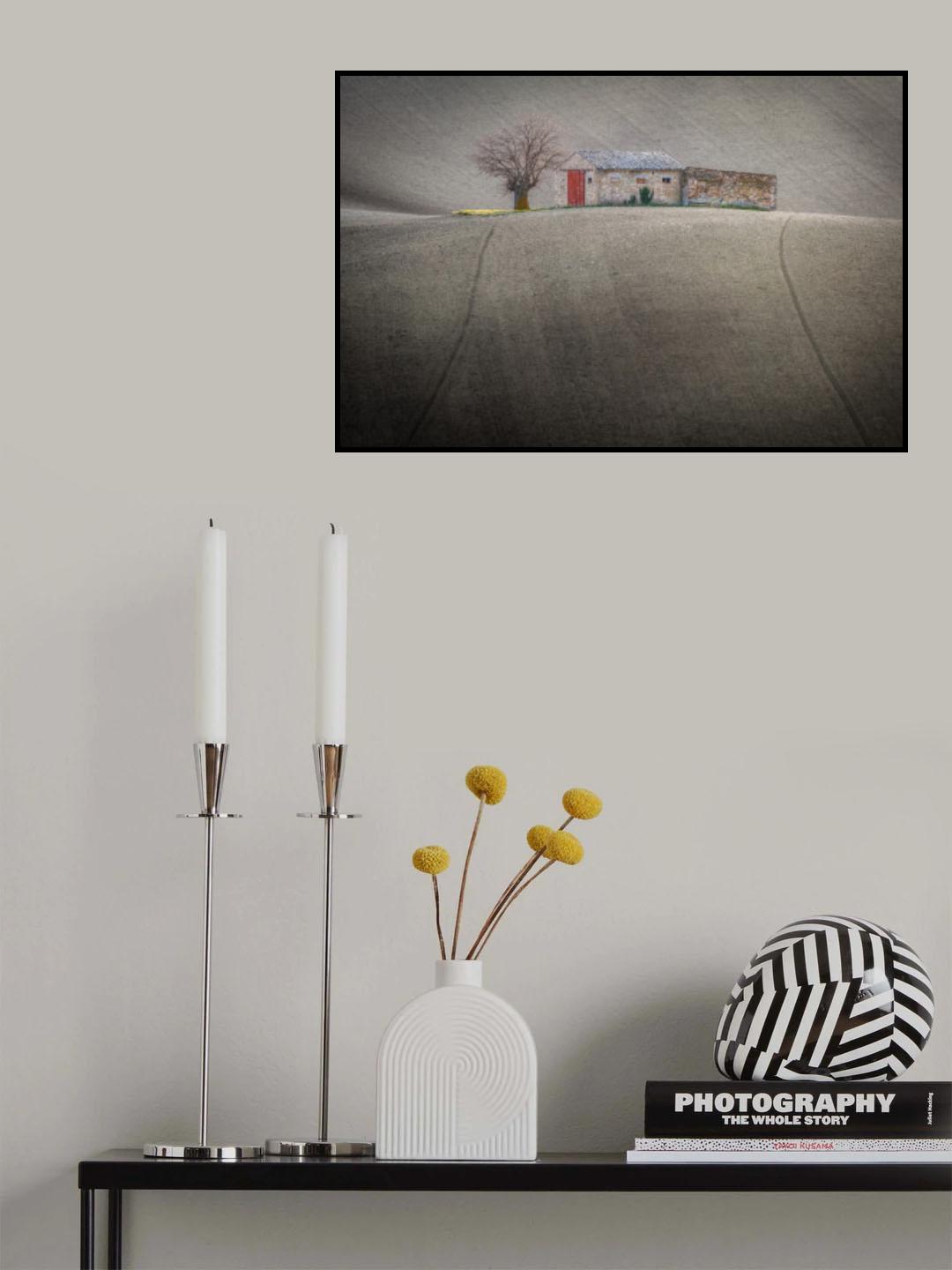 The mulberry tree and the farmhouse Poster och Canvastavla