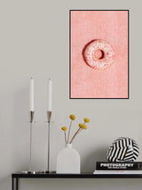 Pink Doughnut Poster och Canvastavla