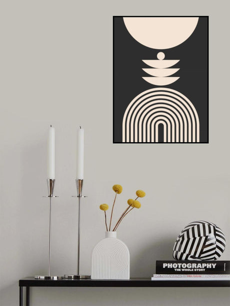 Mid Century In Monochrome Poster och Canvastavla