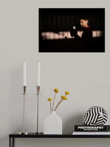 Girl with a paper rose Poster och Canvastavla