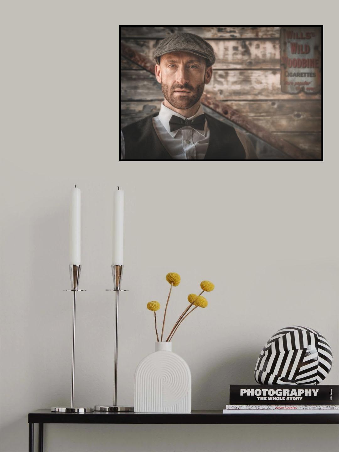 Flat capped Gent. Poster och Canvastavla